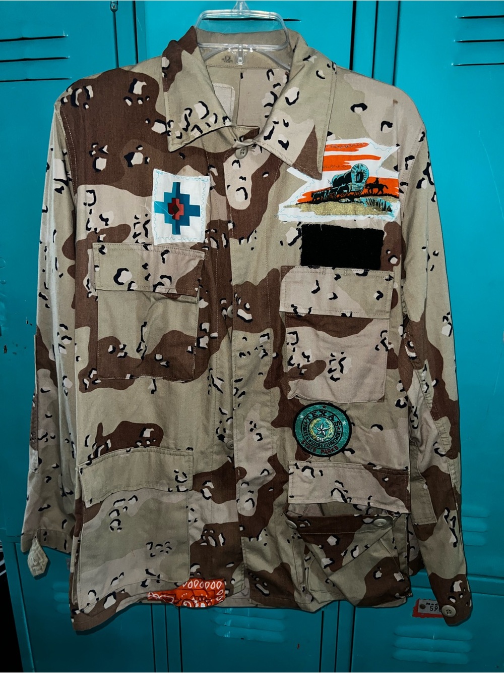 Repurpose Desert Camo Field Jacket with Patch Details